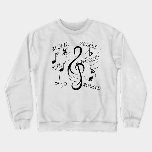 Music makes the world go round Crewneck Sweatshirt by Coppack